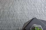 Exquisite Rugs Crescendo Hand Loomed Bamboo Silk in 4905 Charcoal Gray 8' x 10' Area Rug