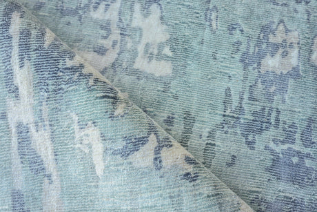 Exquisite Rugs Laguna Hand-loomed Wool/Bamboo Silk 4953 Blue/Multi 4' x 6' Area Rug