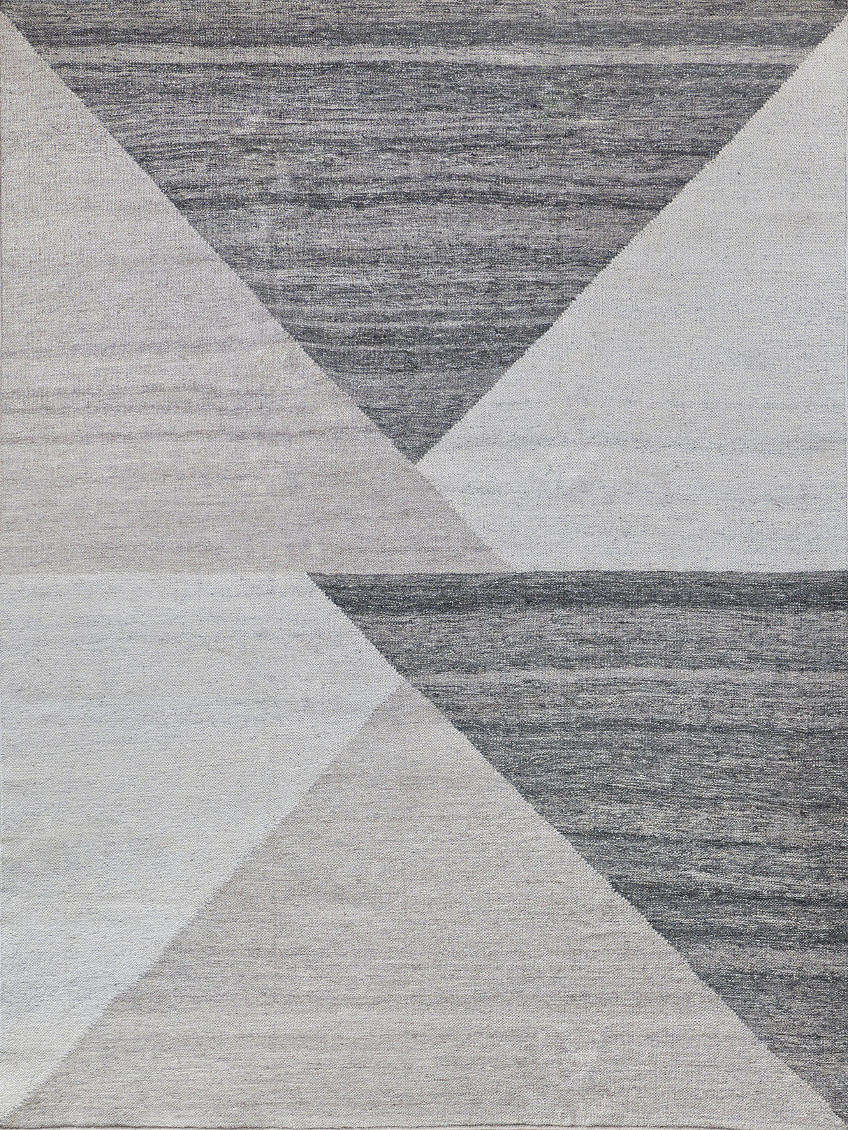 Exquisite Rugs Scandinavian Hand Loomed New Zealand Wool in 4955 Gray 3' x 5' Area Rug