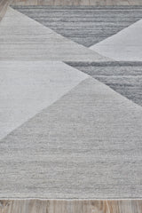 Exquisite Rugs Scandinavian Hand Loomed New Zealand Wool in 4955 Gray 9' x 12' Area Rug