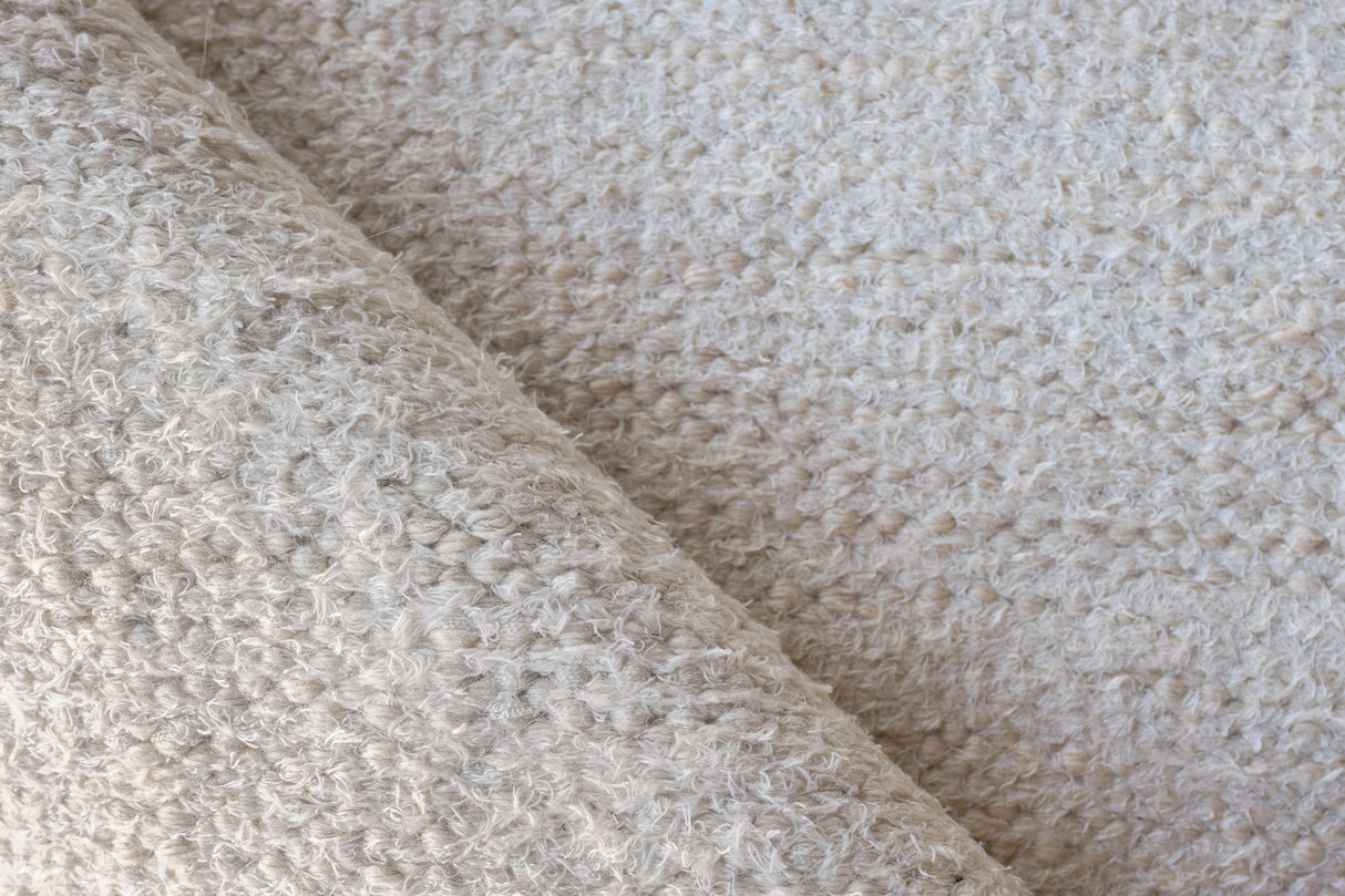 Exquisite Rugs Tranquility Flatweave Wool/Mohair in 4957 Ivory 12' x 15' Area Rug
