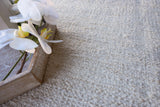 Exquisite Rugs Tranquility Flatweave Wool/Mohair in 4957 Ivory 8' x 10' Area Rug