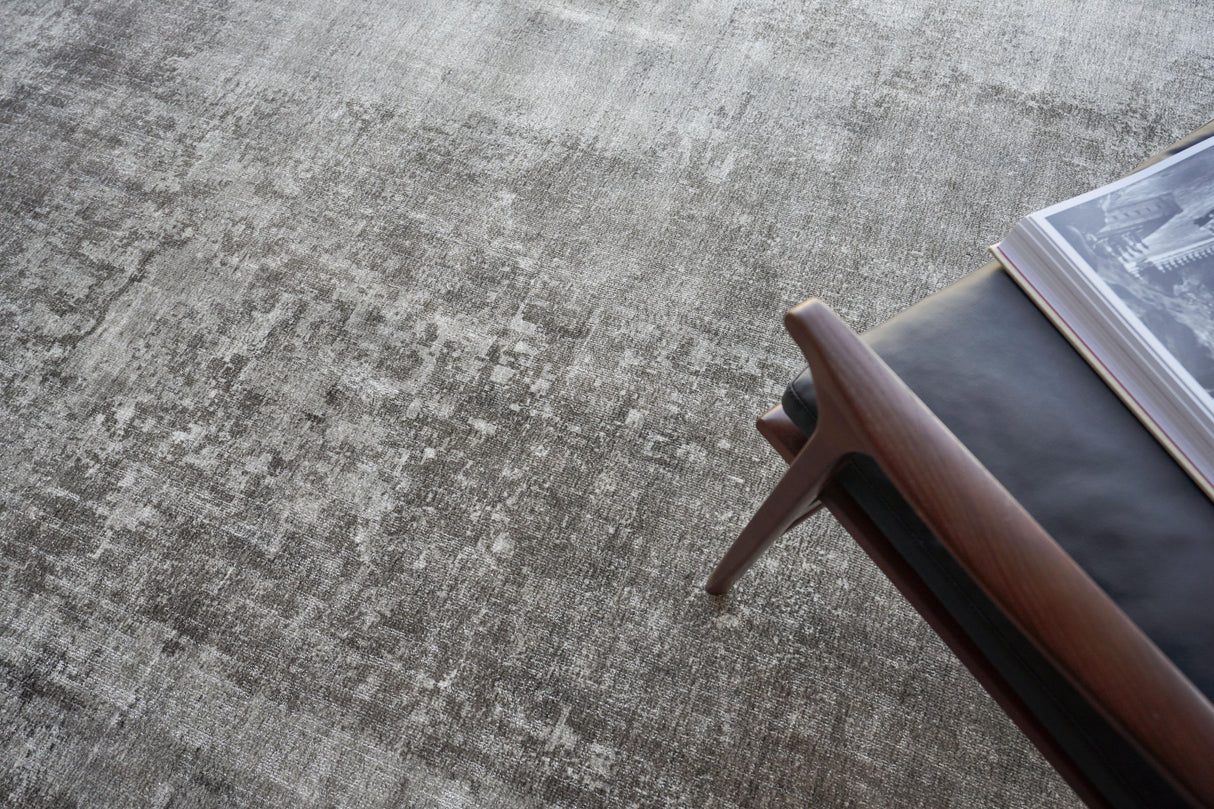 Exquisite Rugs Stone Wash Gazni Hand-loomed Wool/Bamboo Silk 4974 Taupe 4' x 6' Area Rug