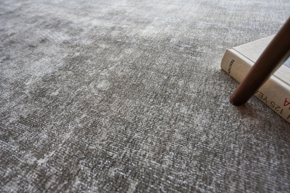 Exquisite Rugs Stone Wash Gazni Hand-loomed Wool/Bamboo Silk 4974 Taupe 4' x 6' Area Rug