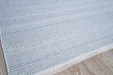 Exquisite Rugs Echo Indoor/Outdoor Flatweave PET yarn 4979 Light Blue 2' x 3' Area Rug