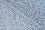 Exquisite Rugs Echo Indoor/Outdoor Flatweave PET yarn 4979 Light Blue 2' x 3' Area Rug