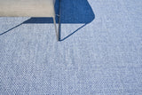 Exquisite Rugs Bali Indoor/Outdoor Flatweave PET yarn 4980 Light Blue 2' x 3' Area Rug