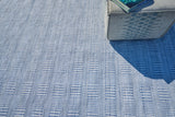 Exquisite Rugs Naples Indoor/Outdoor Flatweave PET yarn 4983 Light Blue 12' x 15' Area Rug
