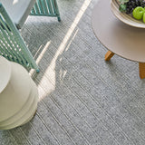 Exquisite Rugs Nova Indoor/Outdoor Flatweave PET yarn 4989 Gray 2' x 3' Area Rug