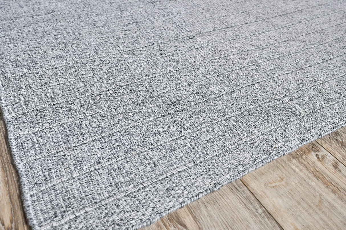 Exquisite Rugs Nova Indoor/Outdoor Flatweave PET yarn 4989 Gray 2' x 3' Area Rug