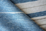 Exquisite Rugs Scandinavian Hand Loomed New Zealand Wool in 4992 Blue/Ivory 3' x 5' Area Rug