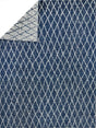 Exquisite Rugs Giorgio Indoor/Outdoor Reversible Flatweave PET yarn 4995 Navy/Ivory 2' x 3' Area Rug