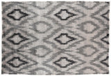 Exquisite Rugs Bamboo Silk Hand Knotted Bamboo Silk in 5001 Silver/Charcoal 10' x 14' Area Rug