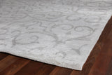 Exquisite Rugs Bamboo Silk Hand Knotted Bamboo Silk in 5005 Ivory/Silver 12' x 15' Area Rug