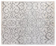 Exquisite Rugs Bamboo Silk Hand Knotted Bamboo Silk in 5005 Ivory/Silver 10' x 14' Area Rug