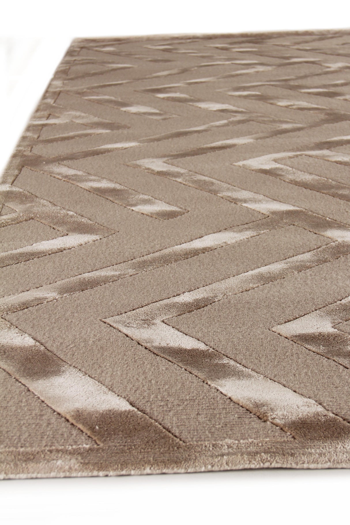 Exquisite Rugs Metro Velvet Hand Knotted Wool/Viscose in 5009 Beige 9' x 12' Area Rug