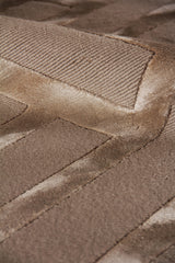 Exquisite Rugs Metro Velvet Hand Knotted Wool/Viscose in 5009 Beige 9' x 12' Area Rug