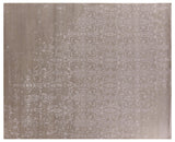 Exquisite Rugs Fine Bamboo Hand Knotted Bamboo Silk in 5045 Light Silver 9' x 12' Area Rug
