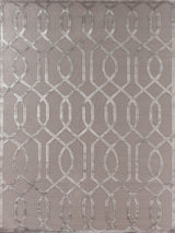 Exquisite Rugs Metro Velvet Hand Knotted Wool/Viscose in 5046 Light Taupe 10' x 14' Area Rug