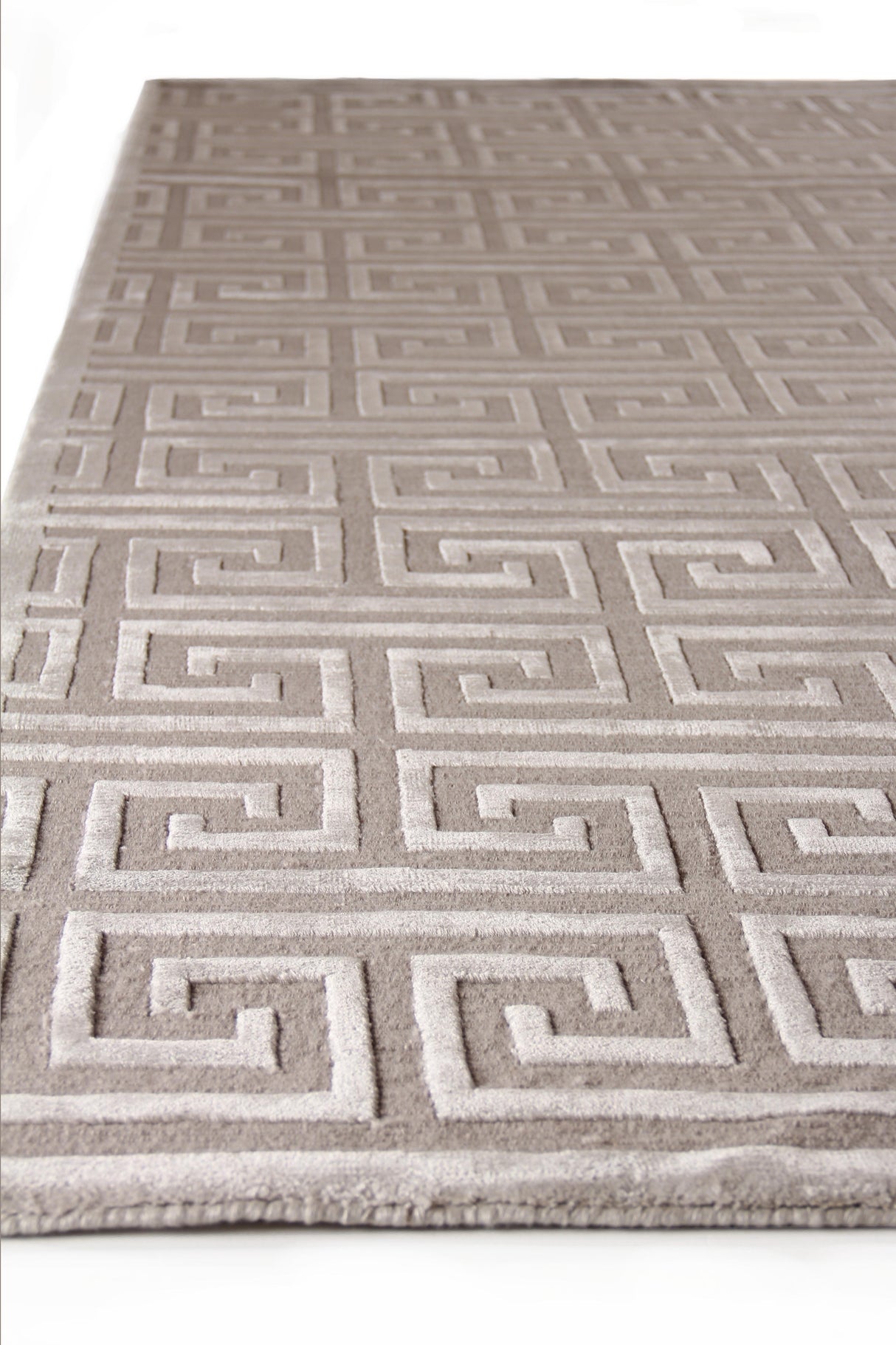 Exquisite Rugs Metro Velvet Hand Knotted Wool/Viscose in 5048 Taupe 12' x 15' Area Rug