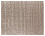 Exquisite Rugs Metro Velvet Hand Knotted Wool/Viscose in 5049 Beige 8' x 10' Area Rug