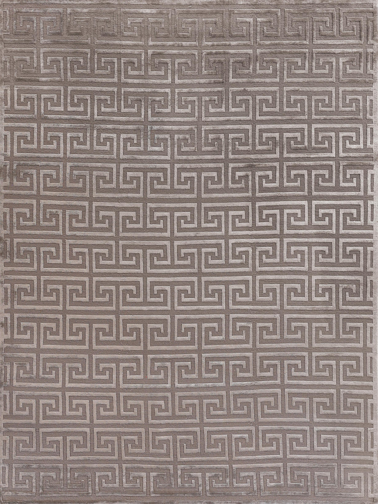 Exquisite Rugs Metro Velvet Hand Knotted Wool/Viscose in 5048 Taupe 8' x 10' Area Rug