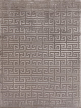 Exquisite Rugs Metro Velvet Hand Knotted Wool/Viscose in 5048 Taupe 8' x 10' Area Rug