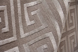 Exquisite Rugs Metro Velvet Hand Knotted Wool/Viscose in 5048 Taupe 8' x 10' Area Rug