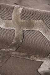 Exquisite Rugs Metro Velvet Hand Knotted Wool/Viscose in 5057 Taupe 8' x 10' Area Rug