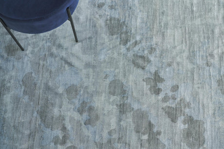 Exquisite Rugs Koda Hand Loomed Bamboo Silk in 5072 Ink Blue/Multi 10' x 14' Area Rug