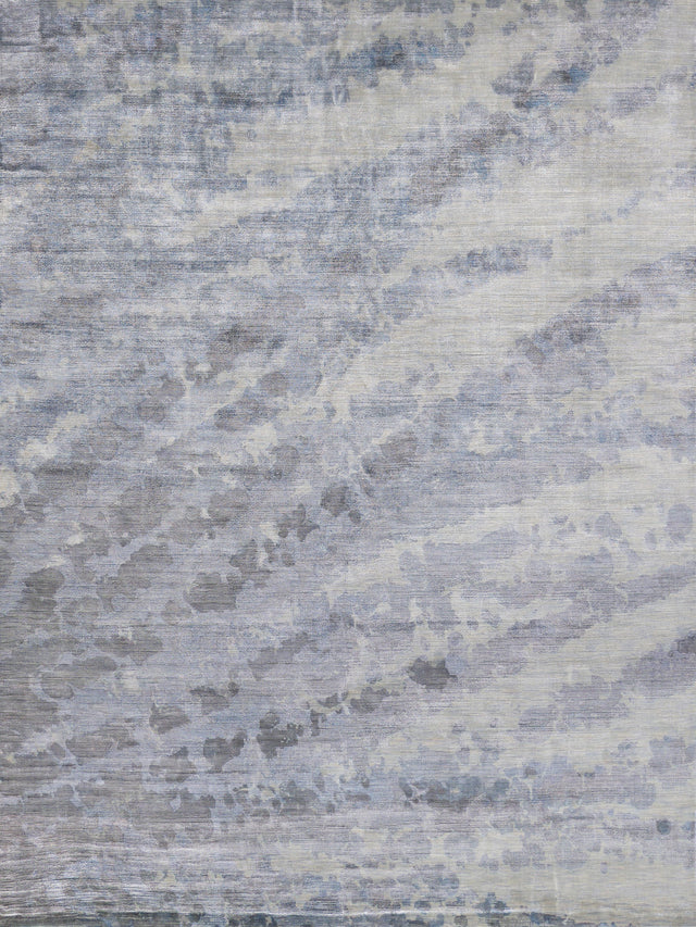 Exquisite Rugs Koda Hand Loomed Bamboo Silk in 5072 Ink Blue/Multi 12' x 15' Area Rug