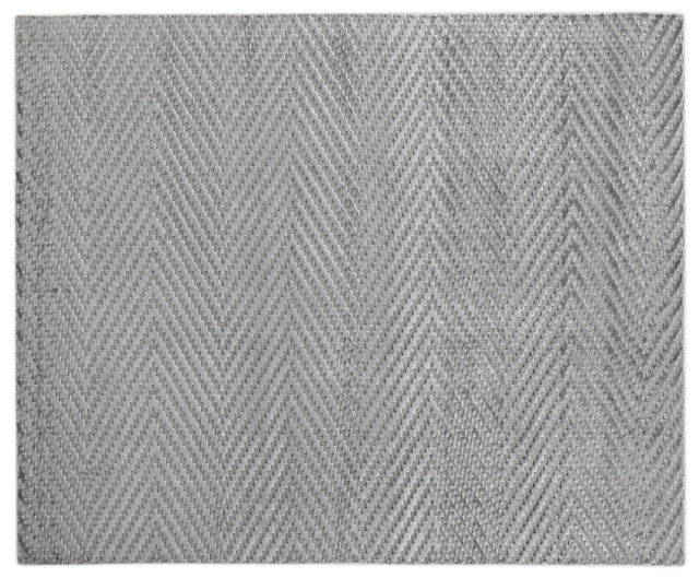 Exquisite Rugs Smooch Geo Hand Loomed Bamboo Silk in 5091 Aqua 10' x 14' Area Rug