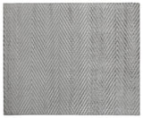 Exquisite Rugs Smooch Geo Hand Loomed Bamboo Silk in 5091 Aqua 9' x 12' Area Rug