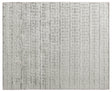 Exquisite Rugs Smooch Geo Hand Loomed Bamboo Silk in 5163 Silver 6' x 9' Area Rug