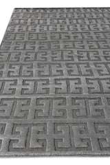 Exquisite Rugs Kingsley Hand Loomed Bamboo Silk in 5165 Aqua 8' x 10' Area Rug