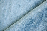 Exquisite Rugs Antique'd Silk Hand Knotted Bamboo Silk in 5171 Blue 6' x 9' Area Rug