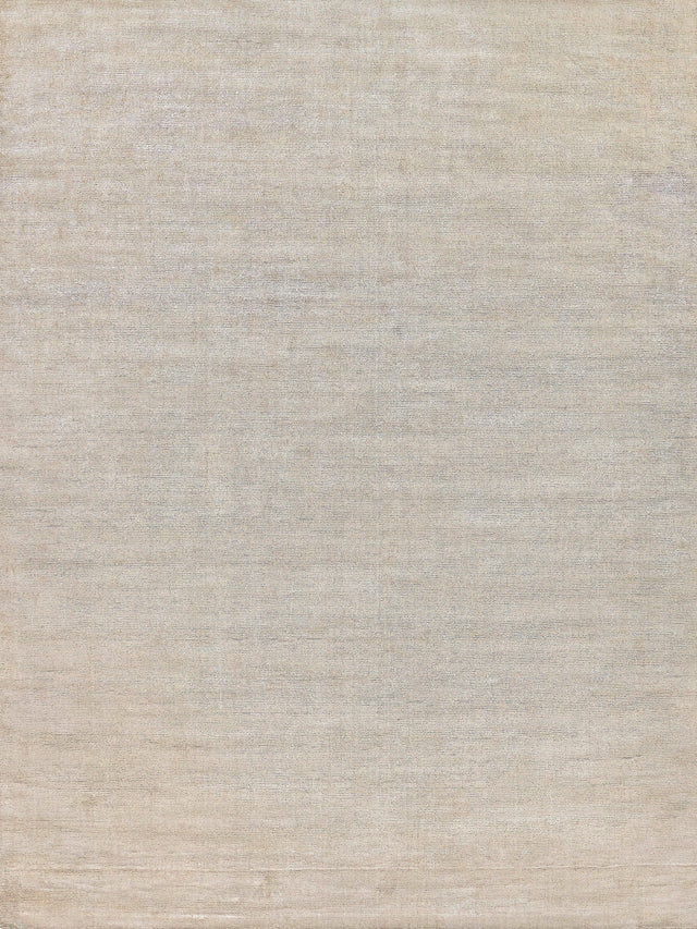 Exquisite Rugs Duo Hand-loomed Wool/Bamboo Silk 5174 Gray/White 2' x 3' Area Rug