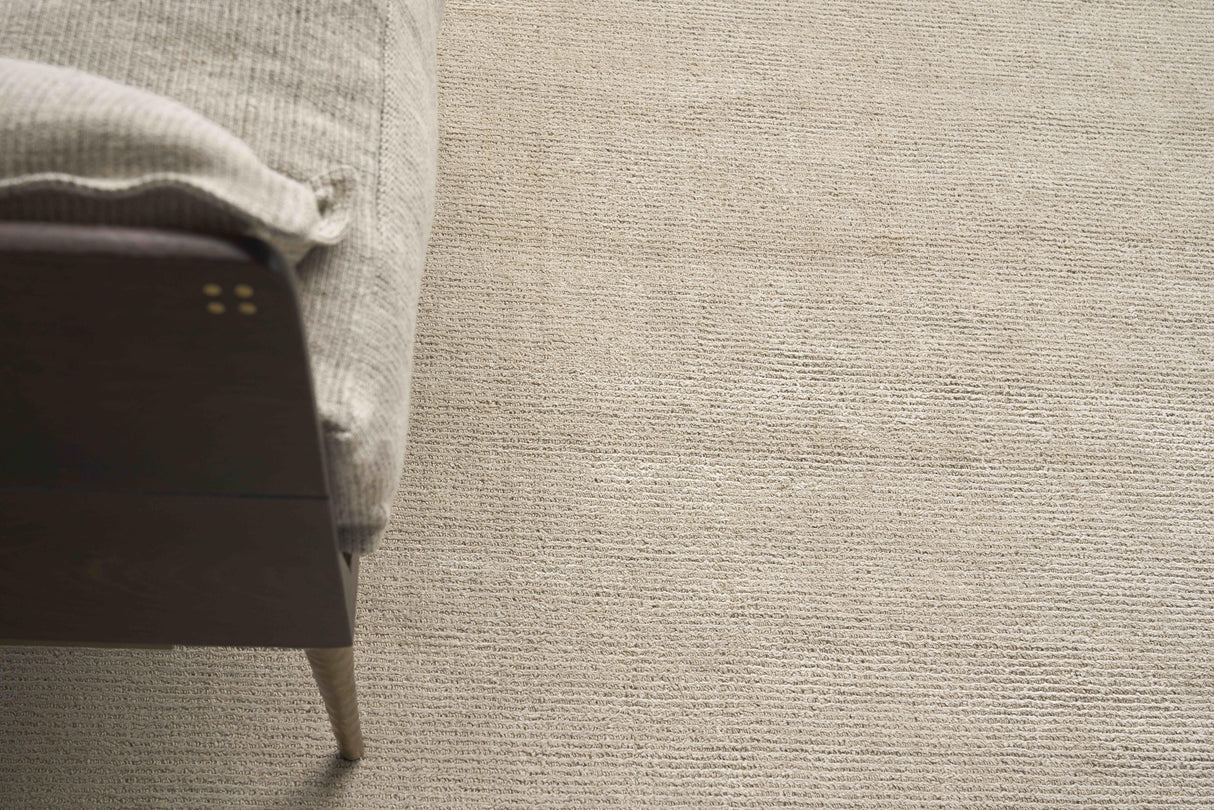 Exquisite Rugs Duo Hand-loomed Wool/Bamboo Silk 5174 Gray/White 2' x 3' Area Rug