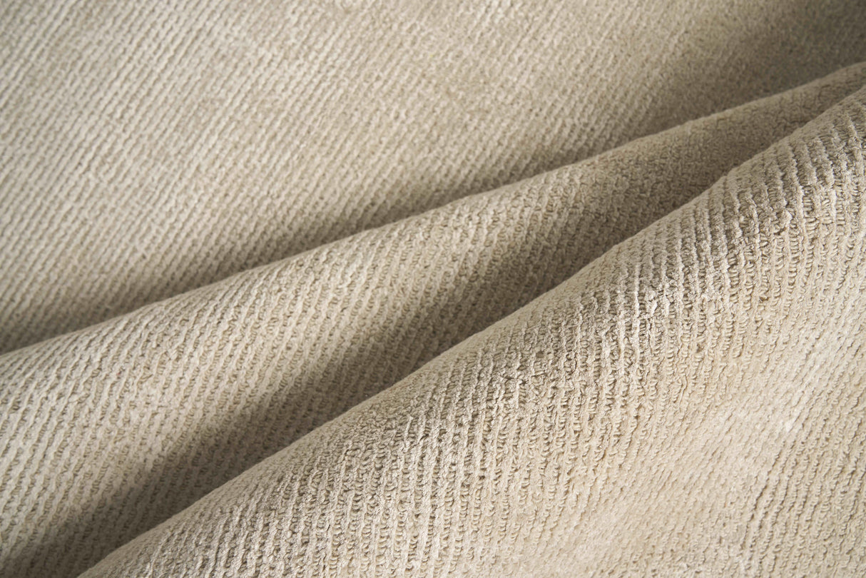 Exquisite Rugs Duo Hand-loomed Wool/Bamboo Silk 5174 Gray/White 2' x 3' Area Rug