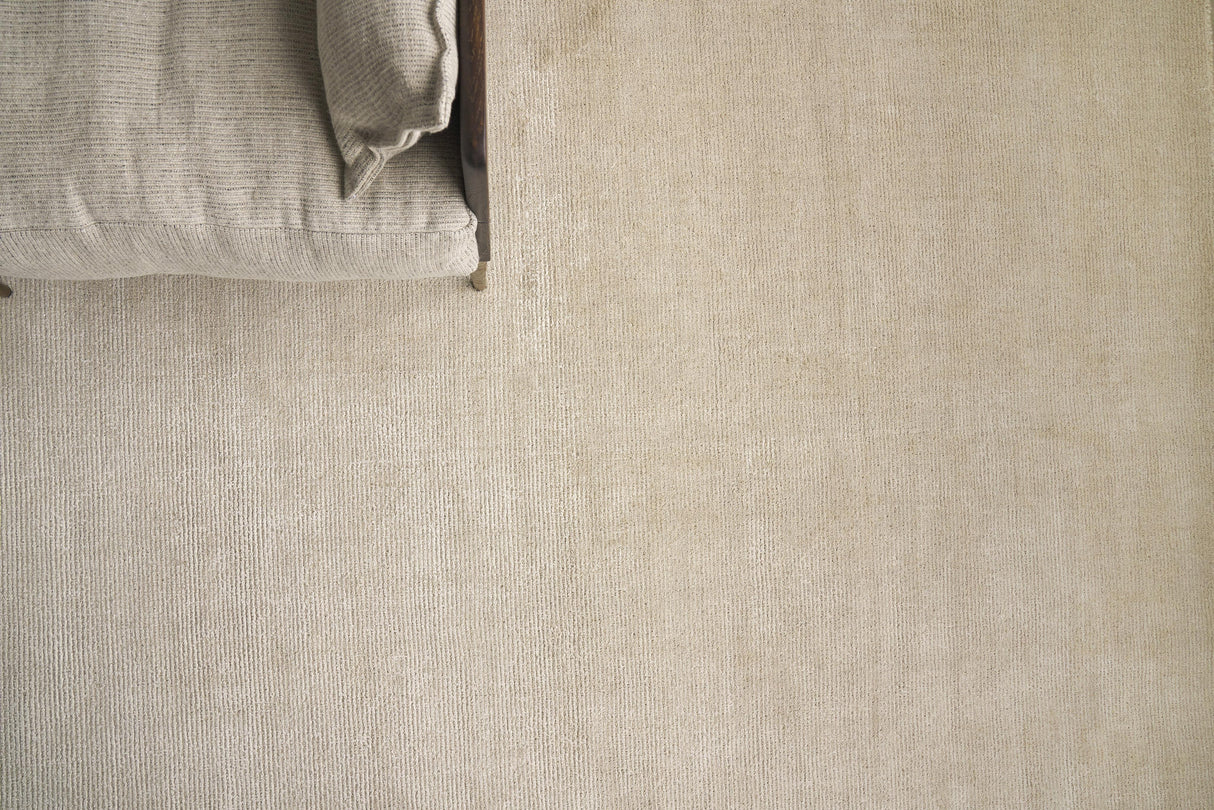 Exquisite Rugs Duo Hand-loomed Wool/Bamboo Silk 5174 Gray/White 2' x 3' Area Rug