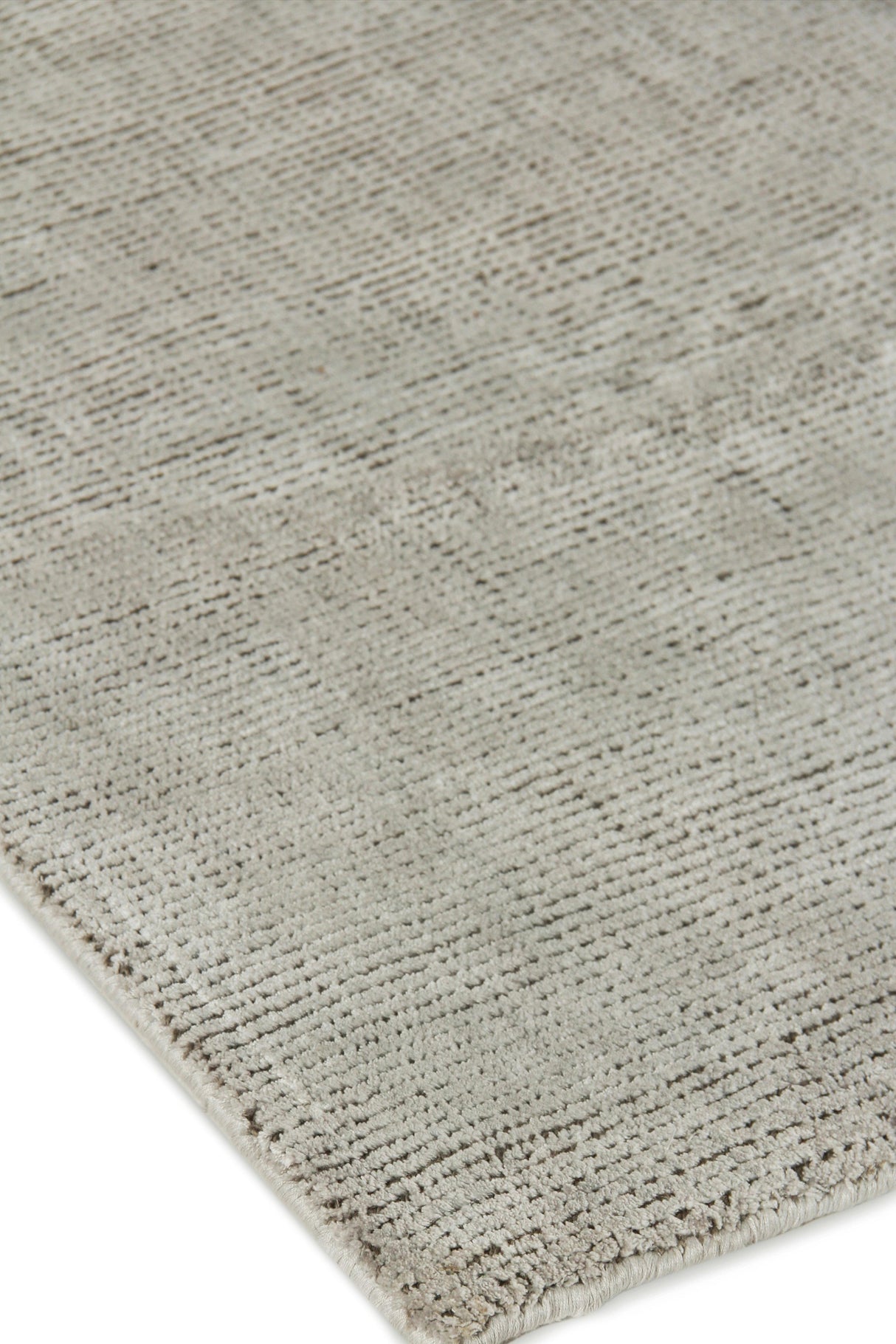 Exquisite Rugs Duo Hand-loomed Wool/Bamboo Silk 5176 Silver/Dark Gray 2' x 3' Area Rug