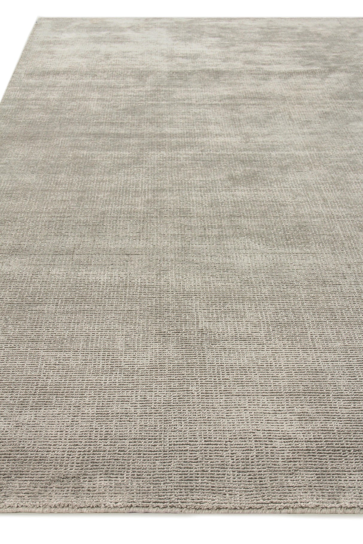 Exquisite Rugs Duo Hand-loomed Wool/Bamboo Silk 5176 Silver/Dark Gray 2' x 3' Area Rug
