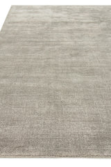 Exquisite Rugs Duo Hand-loomed Wool/Bamboo Silk 5176 Silver/Dark Gray 2' x 3' Area Rug