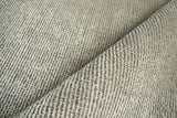 Exquisite Rugs Duo Hand-loomed Wool/Bamboo Silk 5176 Silver/Dark Gray 2' x 3' Area Rug