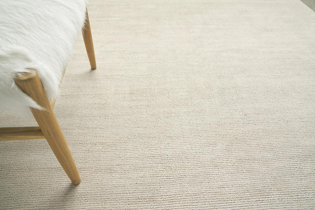 Exquisite Rugs Duo Hand Loomed Wool/Bamboo Silk in 5178 Beige 2' x 3' Area Rug