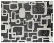Exquisite Rugs Koda Hand Loomed Bamboo Silk in 5180 Ivory/Charcoal 8' x 10' Area Rug