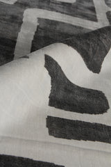 Exquisite Rugs Koda Hand Loomed Bamboo Silk in 5180 Ivory/Charcoal 10' x 8' Area Rug