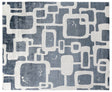 Exquisite Rugs Koda Hand Loomed Bamboo Silk in 5181 Denim/Ivory 9' x 12' Area Rug