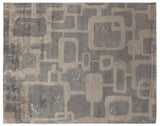 Exquisite Rugs Koda Hand Loomed Bamboo Silk in 5182 Gray/Taupe 9' x 12' Area Rug