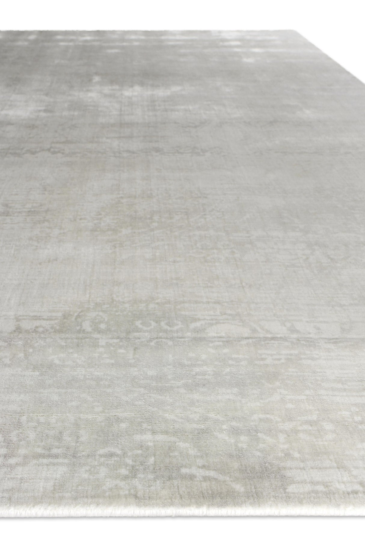 Exquisite Rugs Koda Hand Loomed Bamboo Silk in 5185 Metal 8' x 10' Area Rug